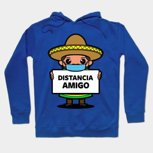 Funny Kawaii Social Distancing Mexican Cartoon Hoodie